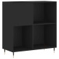 vidaXL Plattenschrank Schwarz 84,5x38x89 cm Holzwerkstoff vidaXL Plattenschrank Schwarz 84,5x38x89 cm Holzwerkstoff