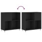 vidaXL Plattenschrank Schwarz 84,5x38x89 cm Holzwerkstoff vidaXL Plattenschrank Schwarz 84,5x38x89 cm Holzwerkstoff