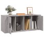 vidaXL TV-Schrank Grau Sonoma 100x35x40 cm Holzwerkstoff vidaXL TV-Schrank Grau Sonoma 100x35x40 cm Holzwerkstoff