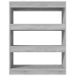 vidaXL Bücherregal/Raumteiler Grau Sonoma 80x30x103 cm Holzwerkstoff vidaXL Bücherregal/Raumteiler Grau Sonoma 80x30x103 cm Holzwerkstoff