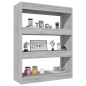 vidaXL Bücherregal/Raumteiler Grau Sonoma 80x30x103 cm Holzwerkstoff vidaXL Bücherregal/Raumteiler Grau Sonoma 80x30x103 cm Holzwerkstoff