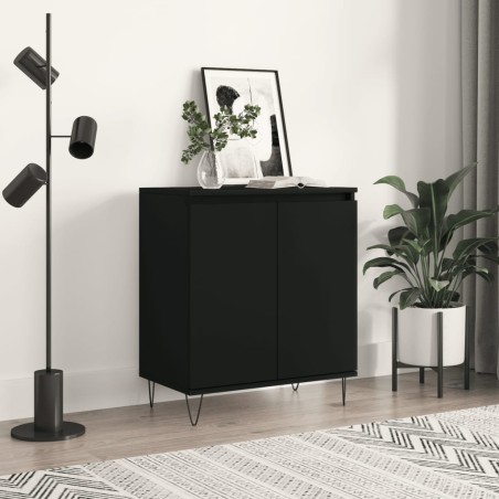 vidaXL Sideboard Schwarz 60x35x70 cm Holzwerkstoff