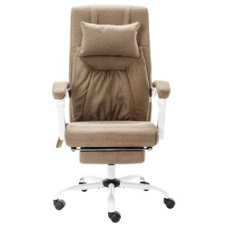 Massage-Bürostuhl Taupe Stoff