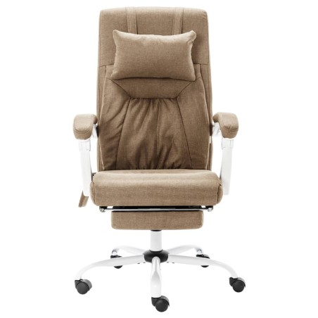 Massage-Bürostuhl Taupe Stoff