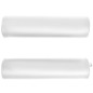 vidaXL Massageliege Klappbar 4 cm Polsterung 2 Nackenrollen Weiß vidaXL Massageliege Klappbar 4 cm Polsterung 2 Nackenrollen Weiß