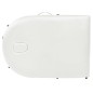 vidaXL Massageliege Klappbar 4 cm Polsterung 2 Nackenrollen Weiß vidaXL Massageliege Klappbar 4 cm Polsterung 2 Nackenrollen Weiß