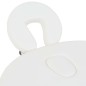 vidaXL Massageliege Klappbar 4 cm Polsterung 2 Nackenrollen Weiß vidaXL Massageliege Klappbar 4 cm Polsterung 2 Nackenrollen Weiß