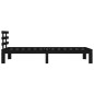 vidaXL Massivholzbett Schwarz 90x200 cm vidaXL Massivholzbett Schwarz 90x200 cm