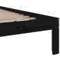vidaXL Massivholzbett Schwarz 90x200 cm vidaXL Massivholzbett Schwarz 90x200 cm