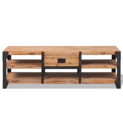 vidaXL TV-Lowboard Akazienholz Massiv 140 x 40 x 45 cm