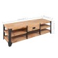 vidaXL TV-Lowboard Akazienholz Massiv 140 x 40 x 45 cm vidaXL TV-Lowboard Akazienholz Massiv 140 x 40 x 45 cm