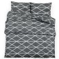vidaXL Bettwäsche-Set Grau 135x200 cm Baumwolle vidaXL Bettwäsche-Set Grau 135x200 cm Baumwolle