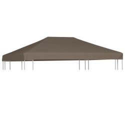 vidaXL Pavillondach 310 g / m² 3x4 m Taupe 