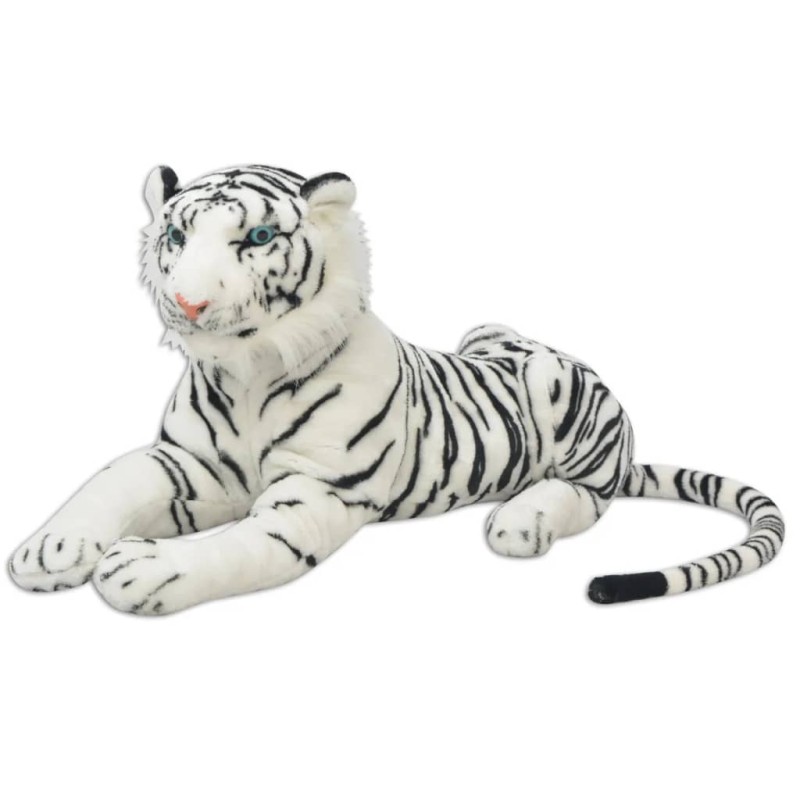 vidaXL Tiger Plüschtier Weiß XXL vidaXL Tiger Plüschtier Weiß XXL