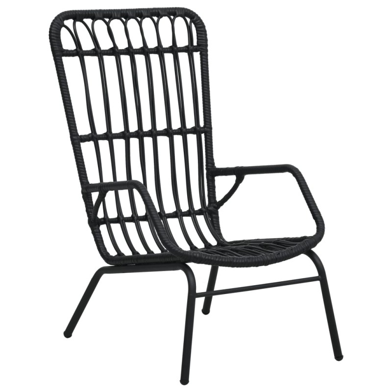 vidaXL Gartenstuhl Poly Rattan Schwarz vidaXL Gartenstuhl Poly Rattan Schwarz