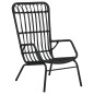 vidaXL Gartenstuhl Poly Rattan Schwarz vidaXL Gartenstuhl Poly Rattan Schwarz