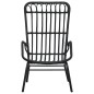 vidaXL Gartenstuhl Poly Rattan Schwarz vidaXL Gartenstuhl Poly Rattan Schwarz