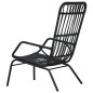 vidaXL Gartenstuhl Poly Rattan Schwarz vidaXL Gartenstuhl Poly Rattan Schwarz