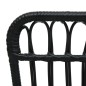 vidaXL Gartenstuhl Poly Rattan Schwarz vidaXL Gartenstuhl Poly Rattan Schwarz