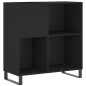 vidaXL Plattenschrank Schwarz 84,5x38x89 cm Holzwerkstoff vidaXL Plattenschrank Schwarz 84,5x38x89 cm Holzwerkstoff