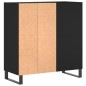 vidaXL Plattenschrank Schwarz 84,5x38x89 cm Holzwerkstoff vidaXL Plattenschrank Schwarz 84,5x38x89 cm Holzwerkstoff