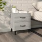 vidaXL Nachttisch Grau Sonoma 40x35x47,5 cm vidaXL Nachttisch Grau Sonoma 40x35x47,5 cm