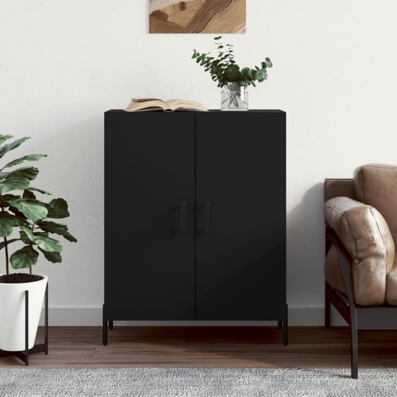 vidaXL Sideboard Schwarz 69,5x34x90 cm Holzwerkstoff vidaXL Sideboard Schwarz 69,5x34x90 cm Holzwerkstoff