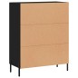 vidaXL Sideboard Schwarz 69,5x34x90 cm Holzwerkstoff vidaXL Sideboard Schwarz 69,5x34x90 cm Holzwerkstoff