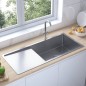 vidaXL Handgemachte Einbauspüle Edelstahl vidaXL Handgemachte Einbauspüle Edelstahl