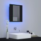 vidaXL LED-Bad-Spiegelschrank Schwarz 40x12x45 cm Acryl vidaXL LED-Bad-Spiegelschrank Schwarz 40x12x45 cm Acryl
