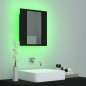 vidaXL LED-Bad-Spiegelschrank Schwarz 40x12x45 cm Acryl vidaXL LED-Bad-Spiegelschrank Schwarz 40x12x45 cm Acryl