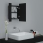 vidaXL LED-Bad-Spiegelschrank Schwarz 40x12x45 cm Acryl vidaXL LED-Bad-Spiegelschrank Schwarz 40x12x45 cm Acryl