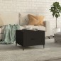 vidaXL Couchtisch mit Metallbeinen Schwarz 50x50x40 cm vidaXL Couchtisch mit Metallbeinen Schwarz 50x50x40 cm