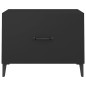 vidaXL Couchtisch mit Metallbeinen Schwarz 50x50x40 cm vidaXL Couchtisch mit Metallbeinen Schwarz 50x50x40 cm
