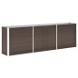 vidaXL Garten-Hochbeet Verzinkter Stahl 240×40×77 cm Braun vidaXL Garten-Hochbeet Verzinkter Stahl 240×40×77 cm Braun