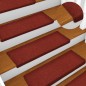 vidaXL Treppenmatten 15 Stk. Nadelvlies 65x21x4 cm Rot vidaXL Treppenmatten 15 Stk. Nadelvlies 65x21x4 cm Rot