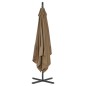 vidaXL Ampelschirm mit Stahlmast 250 x 250 cm Taupe vidaXL Ampelschirm mit Stahlmast 250 x 250 cm Taupe