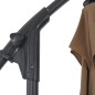 vidaXL Ampelschirm mit Stahlmast 250 x 250 cm Taupe vidaXL Ampelschirm mit Stahlmast 250 x 250 cm Taupe