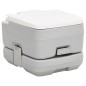vidaXL Camping-Toilette Tragbar Grau und Weiß 10+10 L HDPE vidaXL Camping-Toilette Tragbar Grau und Weiß 10+10 L HDPE