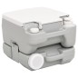 vidaXL Camping-Toilette Tragbar Grau und Weiß 10+10 L HDPE vidaXL Camping-Toilette Tragbar Grau und Weiß 10+10 L HDPE