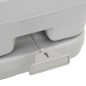 vidaXL Camping-Toilette Tragbar Grau und Weiß 10+10 L HDPE vidaXL Camping-Toilette Tragbar Grau und Weiß 10+10 L HDPE
