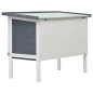 vidaXL Kaninchenstall 1 Ebene Grau Holz vidaXL Kaninchenstall 1 Ebene Grau Holz