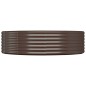 vidaXL Hochbeet Pulverbeschichteter Stahl 140x140x36 cm Braun vidaXL Hochbeet Pulverbeschichteter Stahl 140x140x36 cm Braun