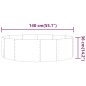 vidaXL Hochbeet Pulverbeschichteter Stahl 140x140x36 cm Braun vidaXL Hochbeet Pulverbeschichteter Stahl 140x140x36 cm Braun