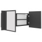 vidaXL LED-Bad-Spiegelschrank Grau 100x12x45 cm Acryl vidaXL LED-Bad-Spiegelschrank Grau 100x12x45 cm Acryl