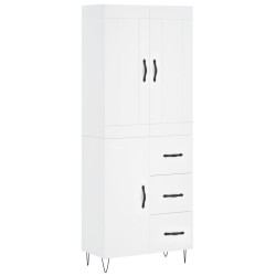 vidaXL Highboard Weiß 69,5x34x180 cm Holzwerkstoff