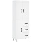 vidaXL Highboard Weiß 69,5x34x180 cm Holzwerkstoff vidaXL Highboard Weiß 69,5x34x180 cm Holzwerkstoff