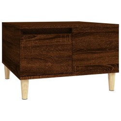 vidaXL Couchtisch Braun Eichen-Optik 55x55x36,5 cm Holzwerkstoff