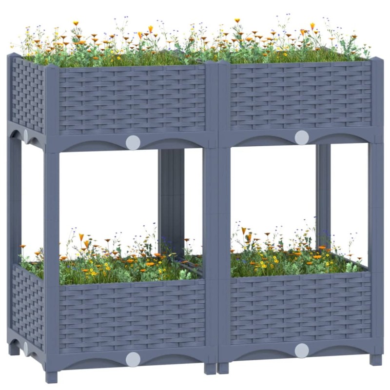 vidaXL Hochbeet 80x40x71 cm Polypropylen vidaXL Hochbeet 80x40x71 cm Polypropylen