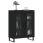 vidaXL Sideboard Schwarz 69,5x34x90 cm Holzwerkstoff vidaXL Sideboard Schwarz 69,5x34x90 cm Holzwerkstoff